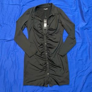 NWT- Fashion Nova Black long sleeve dress